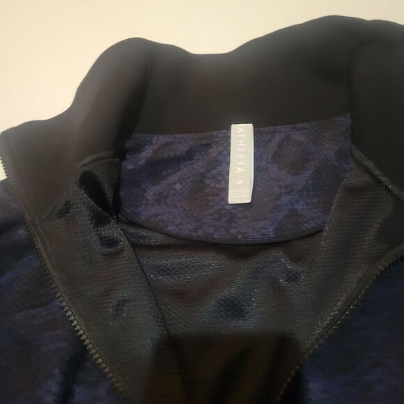 Athleta Jacket Size M Black and Blue - Picture 4 of 8